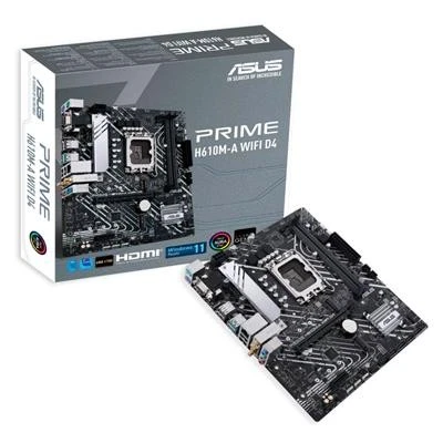 ASUS PRIME H610M-A WIFI D4 Socket 1700/H610/Ddr4/S-Ata 600/Micro Atx £ ...