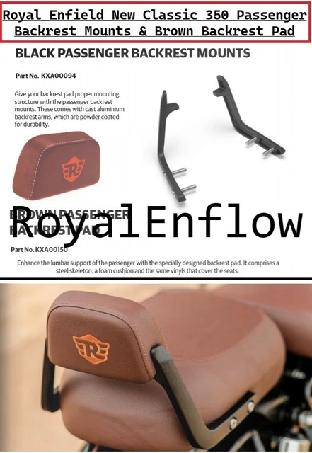 backrest for royal enfield classic 350