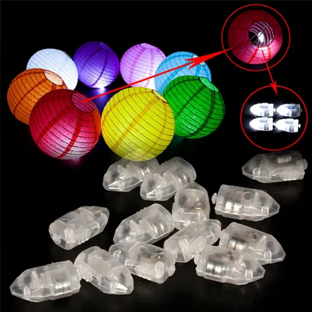 LED Lampen für leuchtende Luftballons Papierlaterne Ballons Licht Deko Party neu 2