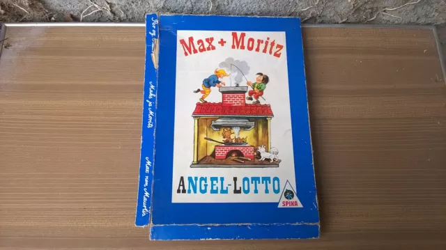 Altes DDR Spiel Max und Moritz Angel-Lotto von SPIKA Made in GDR