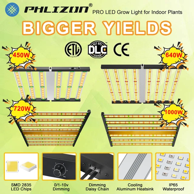 BAR-4000W SAMSUNG LED Grow Light 4x4ft IR Full Spectrum Indoor Plant