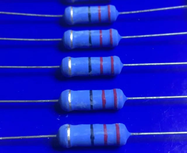 5Pz. 22 ohm 3W ±5% Resistenze Metal Oxide Ø5,5x16mm ( 5 pezzi )