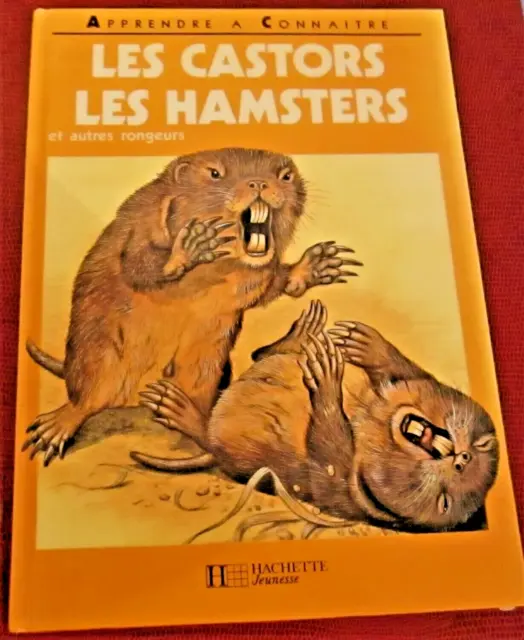 * Livre * Les Castors - Les Hamsters * Aprendre A Connaitre *
