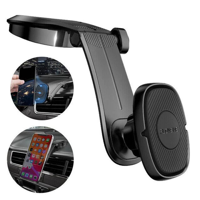 Universal Car Dashboard Magnetic Phone Holder 360 Rotation With Mounting Plate