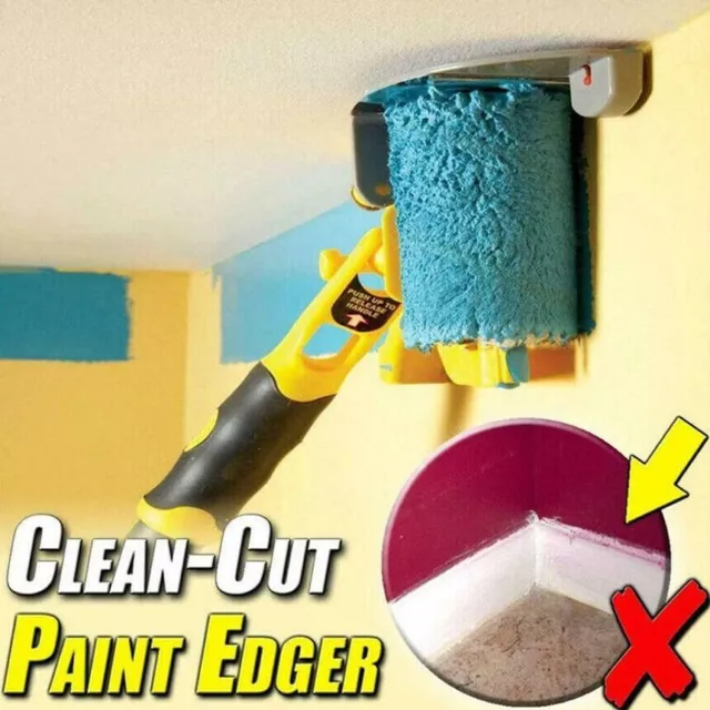 Multifunctional Clean-Cut Paint Edger Roller Brush Safe Tool Wall Ceiling