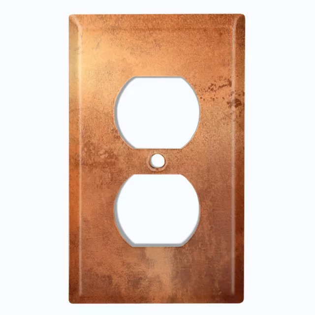 Metal Light Switch Cover Wall Plate Metal Distressed Copper Worn Sheet MET019 2