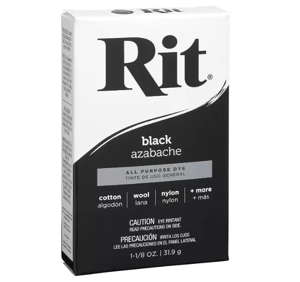 Black Fabric Dye Rit Clothes All Purpose Powder