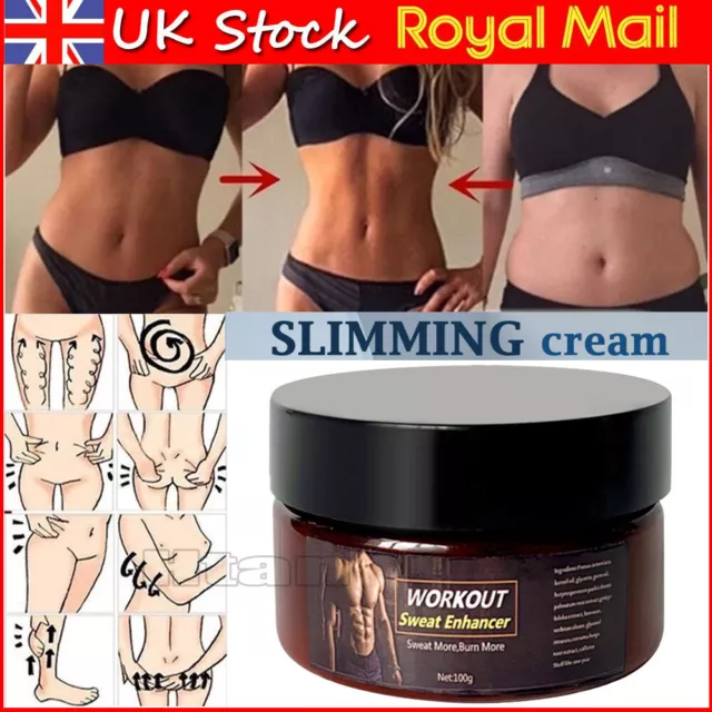 Fat Burning Slimming Hot Cream Body Muscle Enhancer Belly Weight Loss Gel UK