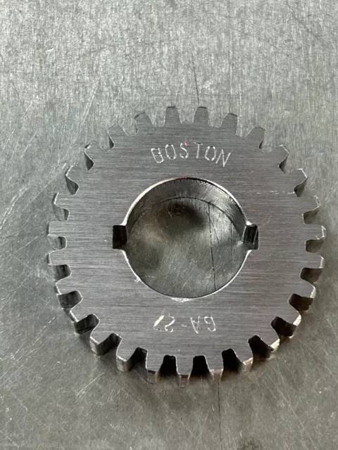 Qty 1 Boston Gear Ga27 Steel Change Gear 20 Pitch 27 Teeth 5/8” Bore