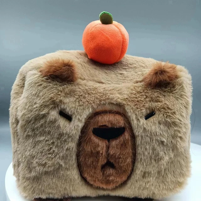 ZORQ Capybara En Peluche, Capybara En Peluche,Capybara Portant Un C Danniversaire Animaux En Peluche Capybara Mignon Amz B0c