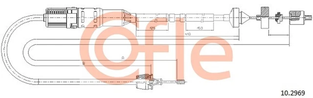 Fune frizione COFLE cavo frizione 10.2969 per Renault Laguna 1 16 V B568 B561 K568