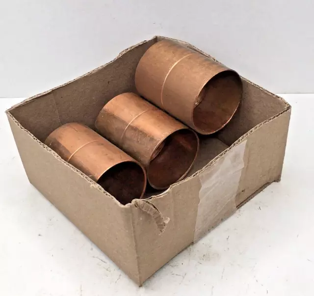 2" inch Copper Solder Coupling with Stop Sweat CxC *Lot of (3)* 2