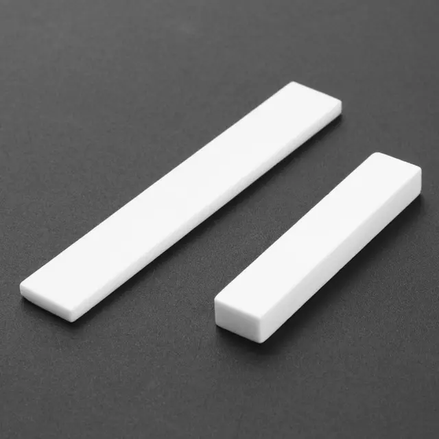 2pcs Buffalo Bone Guitar String Bridge Saddle Blank Parts for Classical Acoustic