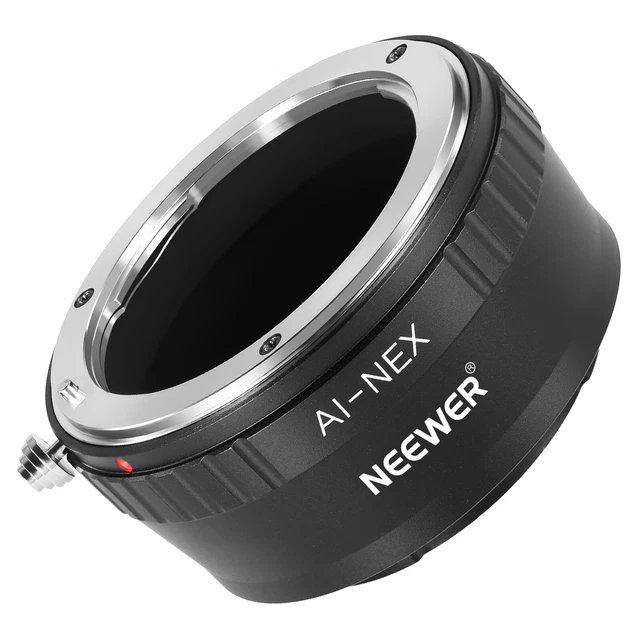 NEEWER Lens Mount Adapter Manual Focus Ring FOR Nikon AI Lens to Sony E Mount
