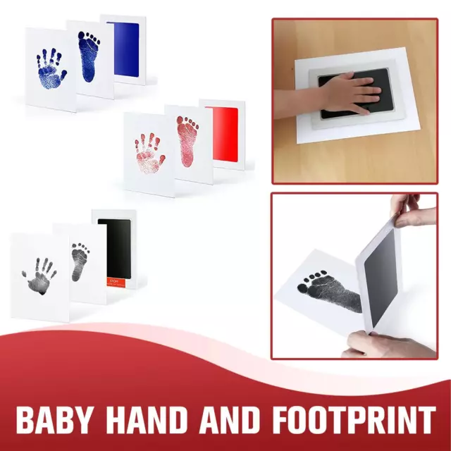 1*Baby Paw Print Ink Pad Pet Dog Cat Handprint Footprint Stamp Souvenir Kit HOT