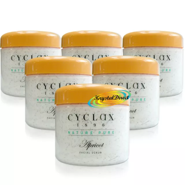 6x Cyclax Nature Pure Apricot Facial Scrub 300ml