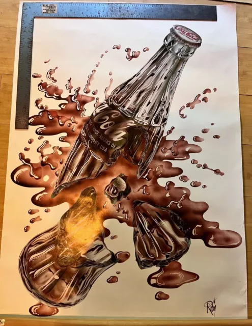 N2073 Coca-Cola Poster Trade Mark Design 1983 Robin