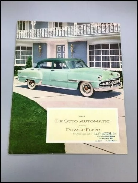 1954 DeSoto 20-page Vintage Car Sales Brochure Catalog - Powermaster Firedome