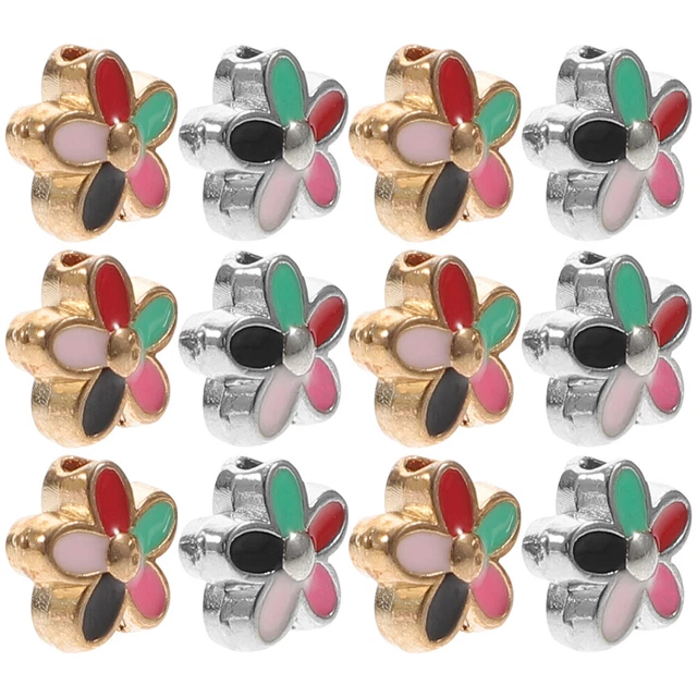20 Pcs Beads Jewelry Making Flower Pendant Charm Braclets Bracelet