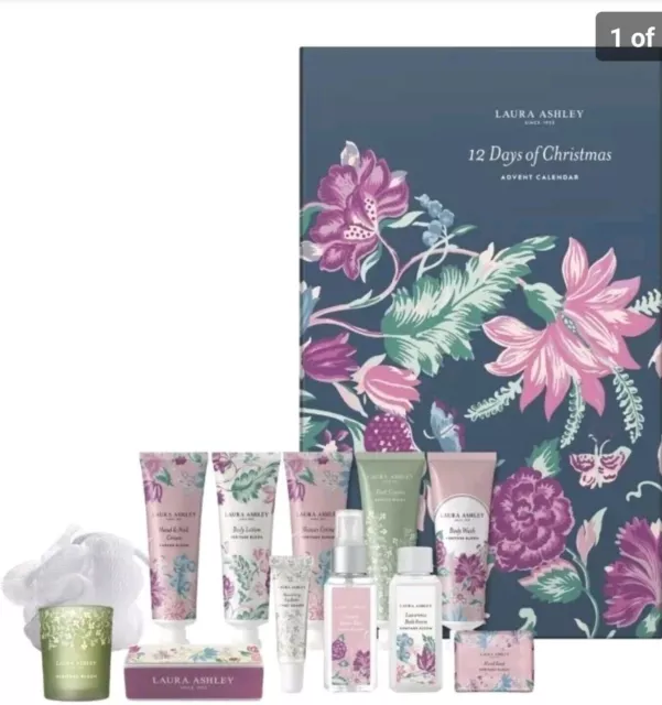 LAURA ASHLEY 12 Days of Christmas Advent Calendar 2022 NEW Gift Set £37