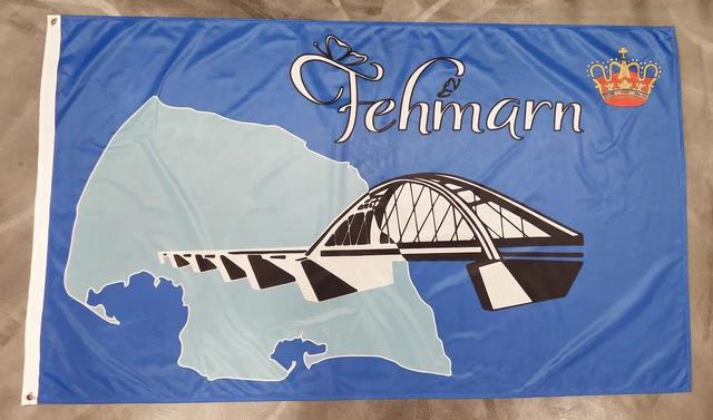 Bandiera Della Città-isola Di Fehmarn, Germania - 90x150 Cm In
