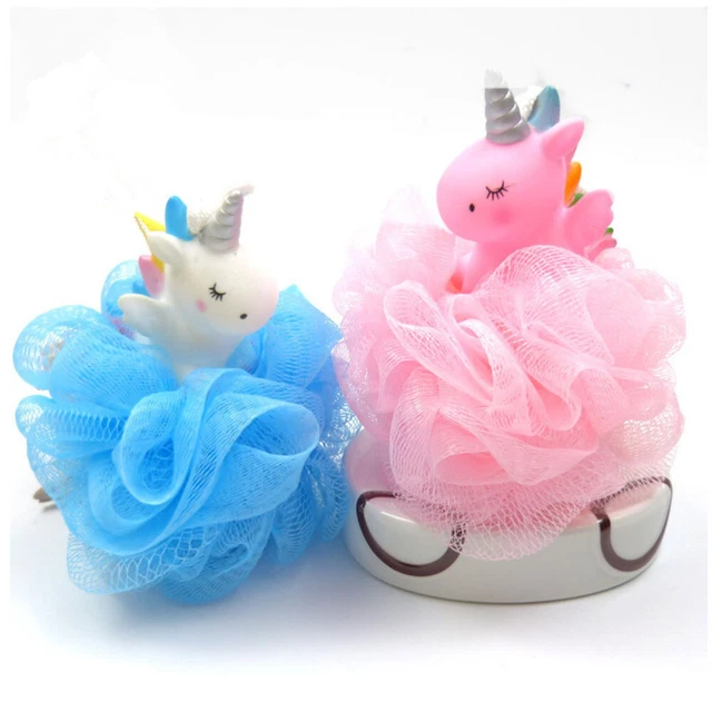 2 un. bolas de baño portátiles de diseño unicornio de dibujos animados para el hogar