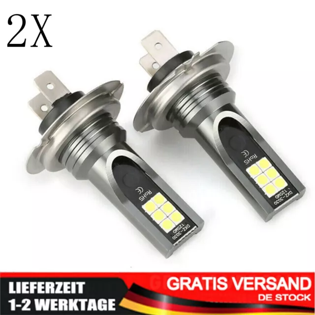 2X H4 Birne Hi/Low Beam Auto Motorrad Scheinwerfer Licht Halogen Weiß-6500K DE