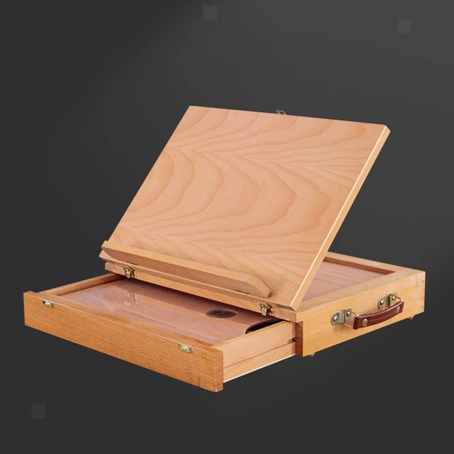 Chevalet De Table En Bois De Hêtre Massif - 43 X 32 Cm, Angle Réglable, Pour Dessin Et Peinture A3