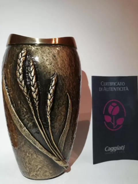 Vaso Funebre Funerario Cerapersa Ricamo Spiga Raro Pregiato