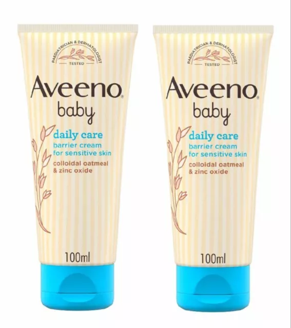 2 x Aveeno Baby Daily Care Barrier Cream 100 ml