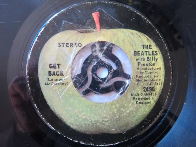 The Beatles With Billy Preston - Get Back    Canadian Press  2490   VINYL Good