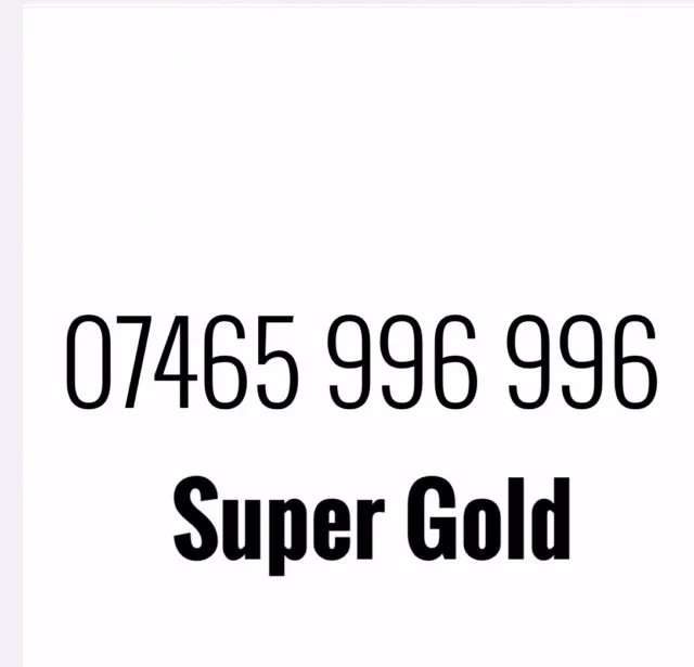 Gold Vip Business Easy Memorable Mobile Phone Number Platinum Sim
