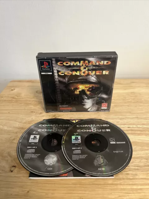 Command and Conquer, PS1 PlayStation Big Box Game with Manual.