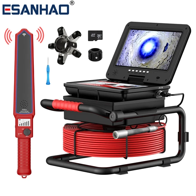 Caméra D'inspection Pour Canalisations 10" Avec émetteur 512Hz - Autonivelante, 1080P, 20m