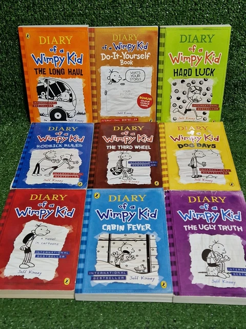 DIARY OF A Wimpy Kid Paperback Book Bundle Jeff Kinney 9 Books Kids ...