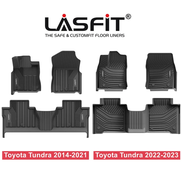 FOR 20142023 TOYOTA Tundra CrewMax Cab All Weather Floor Mats TPE