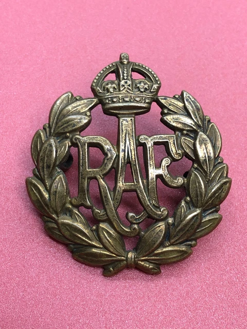 ORIGINAL WW2 BRITISH RAF Royal Air Force Cap Badge £12.00 - PicClick UK
