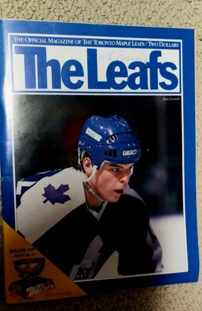 Harold Ballard (Deceased) HHOF'er Autographed Leafs Program From Feb 11, 1986