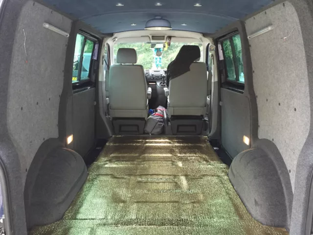 CAMPER VAN PREMIUM GOLD UNDERFLOOR INSULATION 6M x 5MM THICK  VW T5 + 2 X GLUE