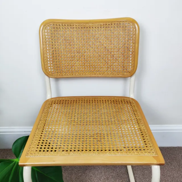 Mid Century Marcel Breuer Cesca Rattan Dining Chair by Habitat 70s Retro