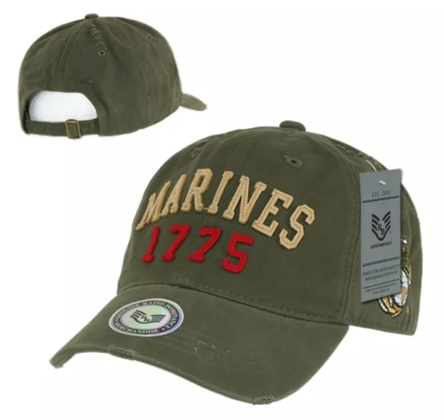 Olive Green United States US Marine Corp USMC Polo Cotton Baseball Marines Hat