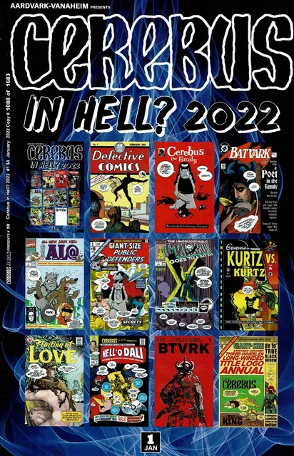 Cerebus in Hell? 2022 #1 VF/NM; Aardvark-Vanaheim | 58 - Limited to 1,683 - we c