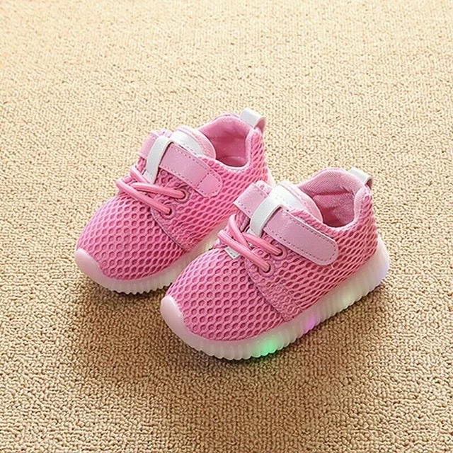 Scarpe da ginnastica bambine bambine bambini si illuminano scarpe da ginnastica luminose LED flash 5
