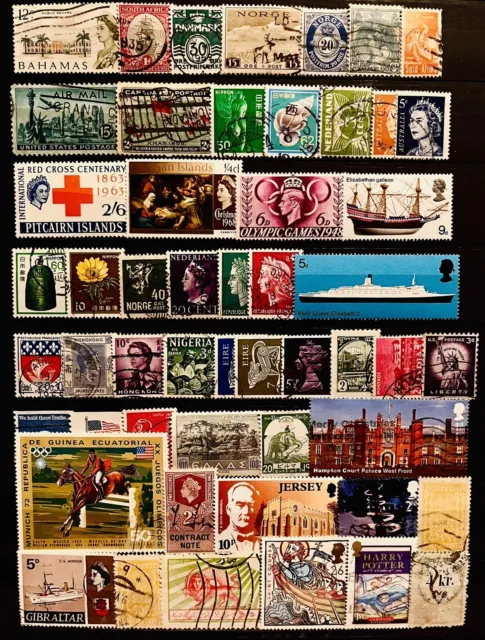 World Commonwealth Collection Old & New Stamps Gb Greece Norway Lot 04130224