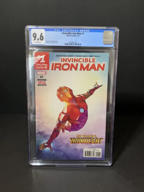 Invincible Iron Man #1 CGC 9.6 NM+ First Ironheart Cover Riri Williams