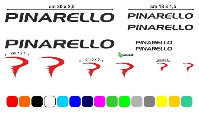 Kit Stickers Vinyle Cadre Vélo Bottecchia - 3 Autocollants Brillants - Italie