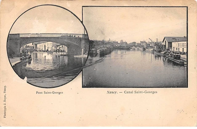 54-SAN59573-NANCY.Pont Saint-Georges.Canal Saint-Georges