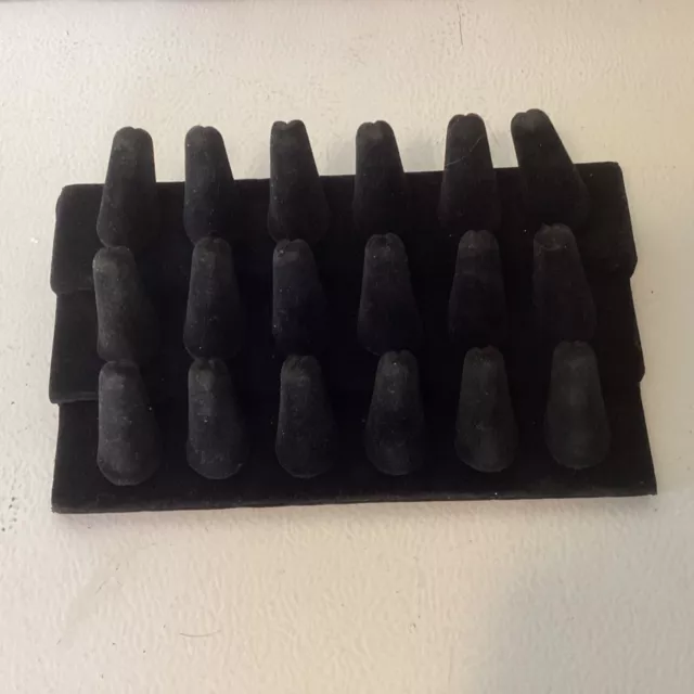 Black Velvet 18 Ring Display Box products jewelry store