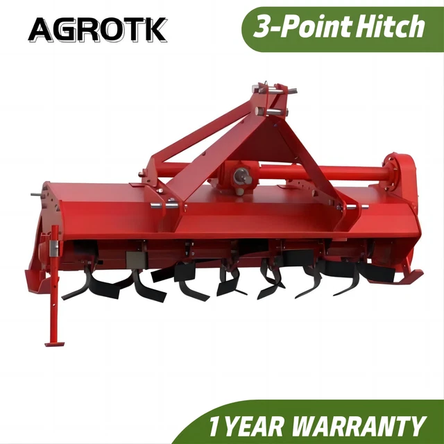 AGT Tiller 3 Point Tractor Farm Machine Agriculture Tools Equipment Rotary