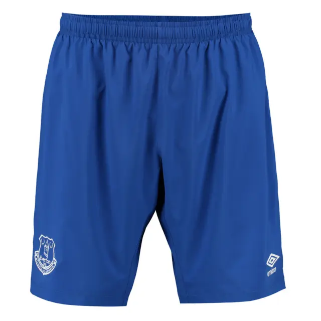 Pantaloncini da calcio Everton per bambini (taglia 13-14y) blu Umbro pantaloncini cambio casa - nuovi
